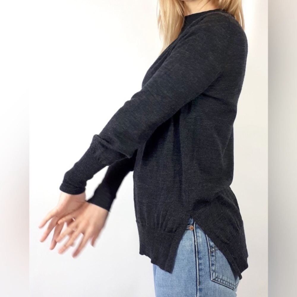 BADGLEY MISCHKA 100% Merino Wool Mock Neck Sweater, Size S